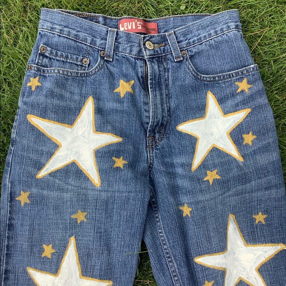 Levi’s 569 style Painted Jeans